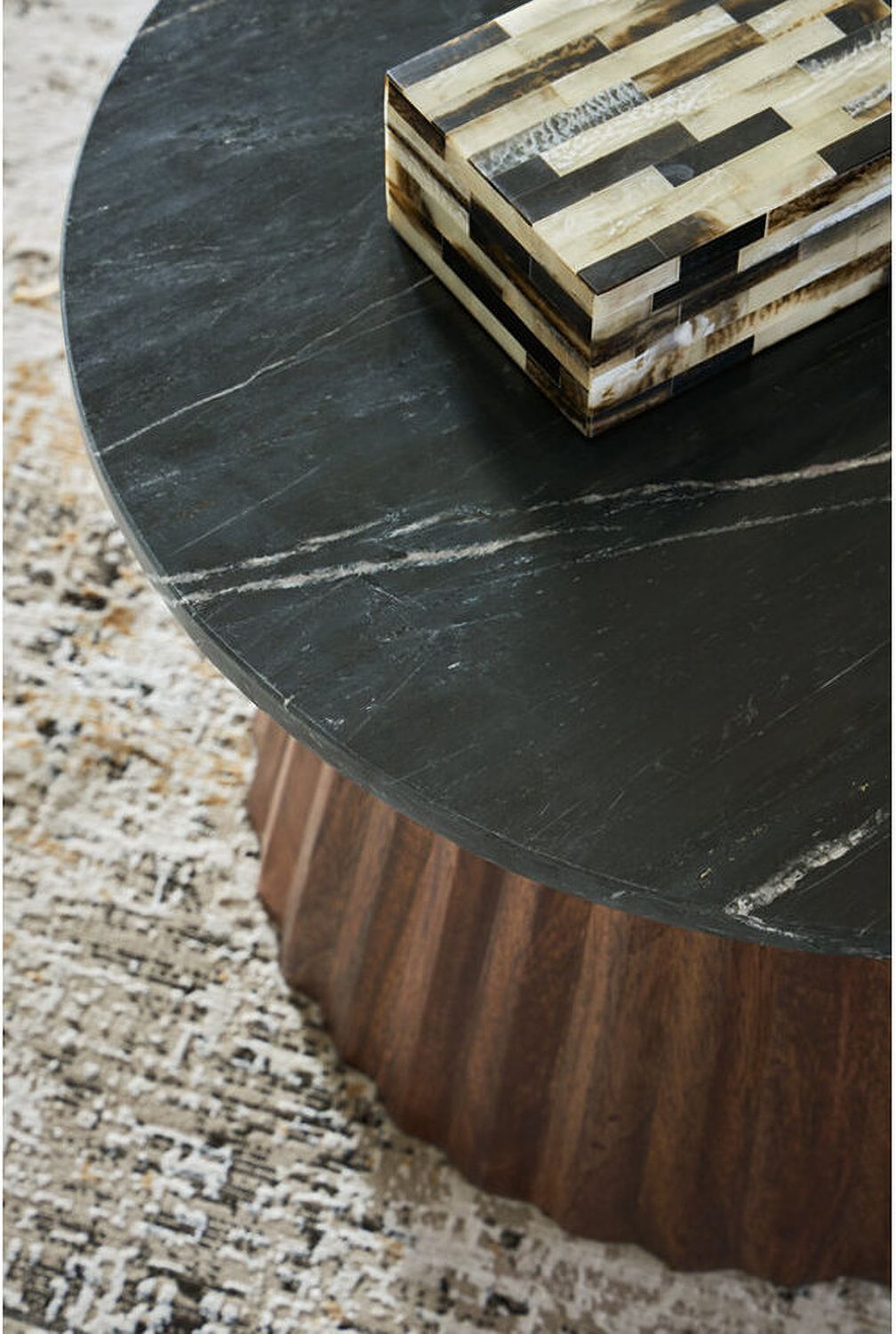 Ceilby Accent Coffee Table In Black and Brown A4000601