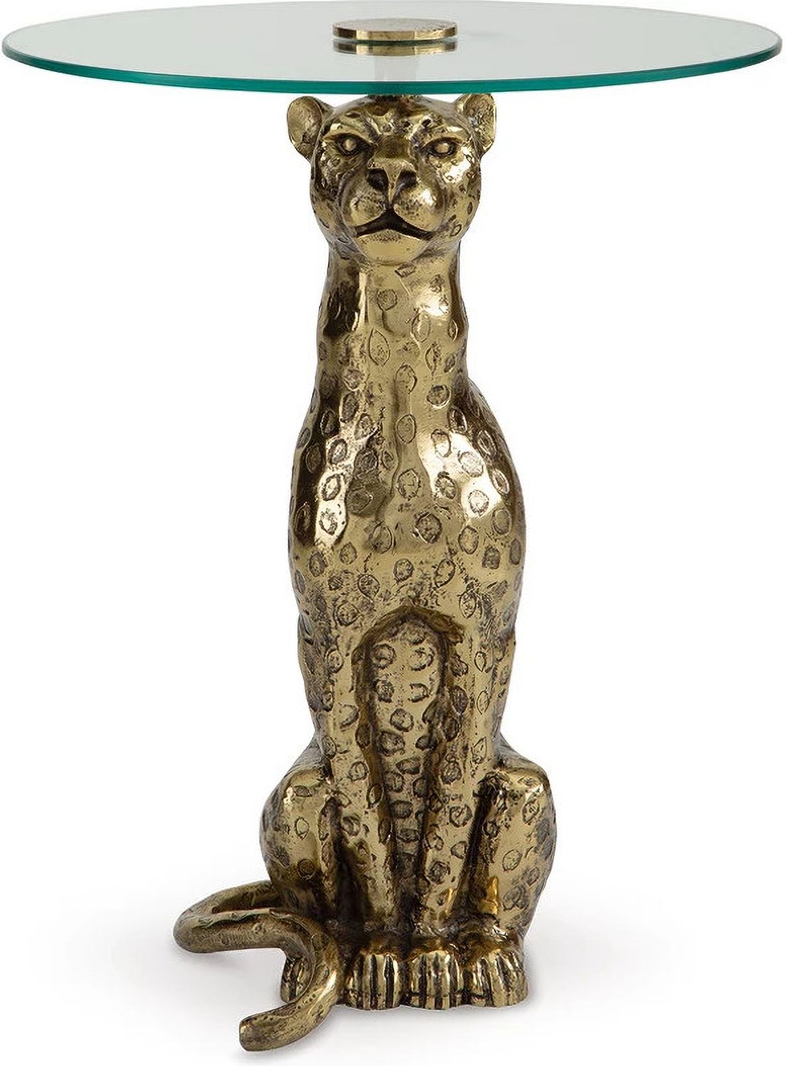 Vallain Accent Table In Antique Gold A4000605