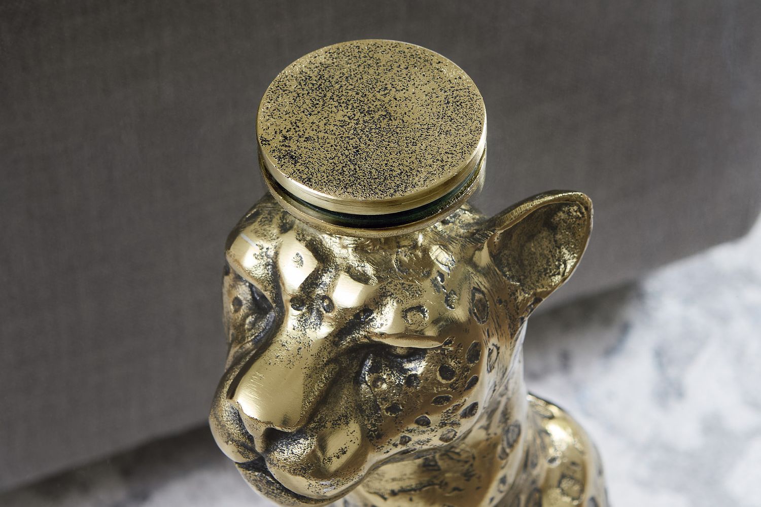 Vallain Accent Table In Antique Gold A4000605
