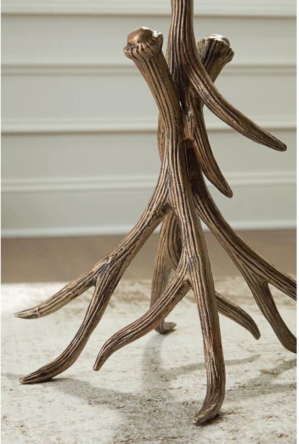Lemkins Accent Table In Black and Gold A4000606