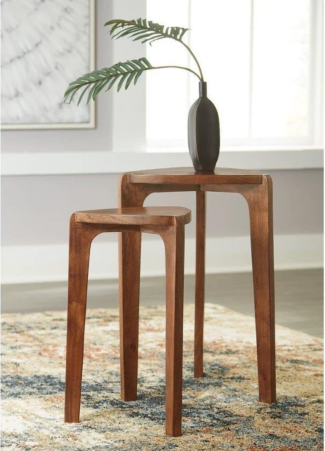 Brynnleigh Accent Table Set of 2 In Medium Brown A4000607
