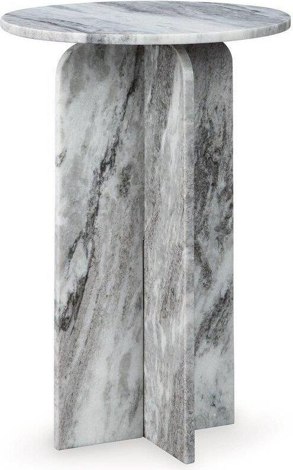 Keithwell Round Accent Table In Gray A4000610