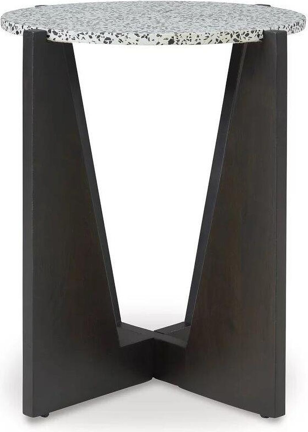 Tellrich Accent Table In Black and White A4000616