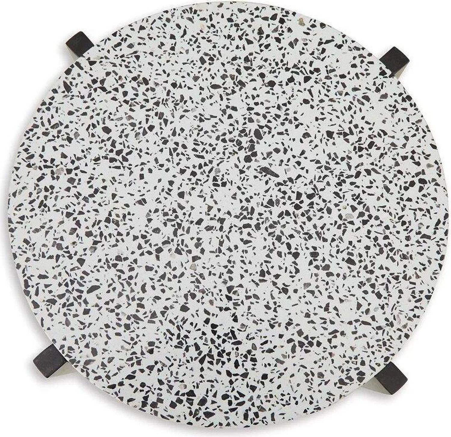 Tellrich Accent Table In Black and White A4000616
