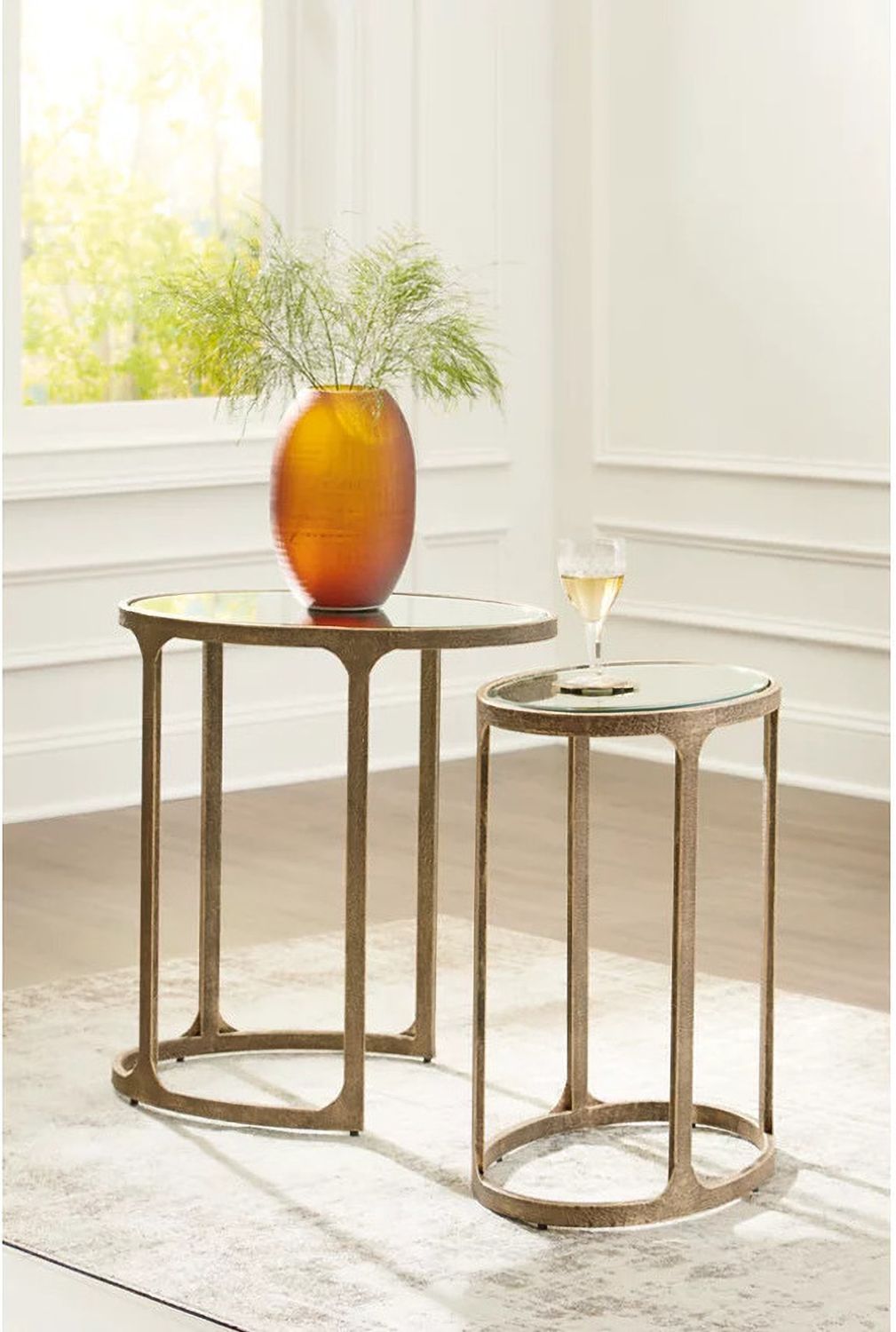 Irmaleigh Accent Table Set of 2 In Antique Black A4000624
