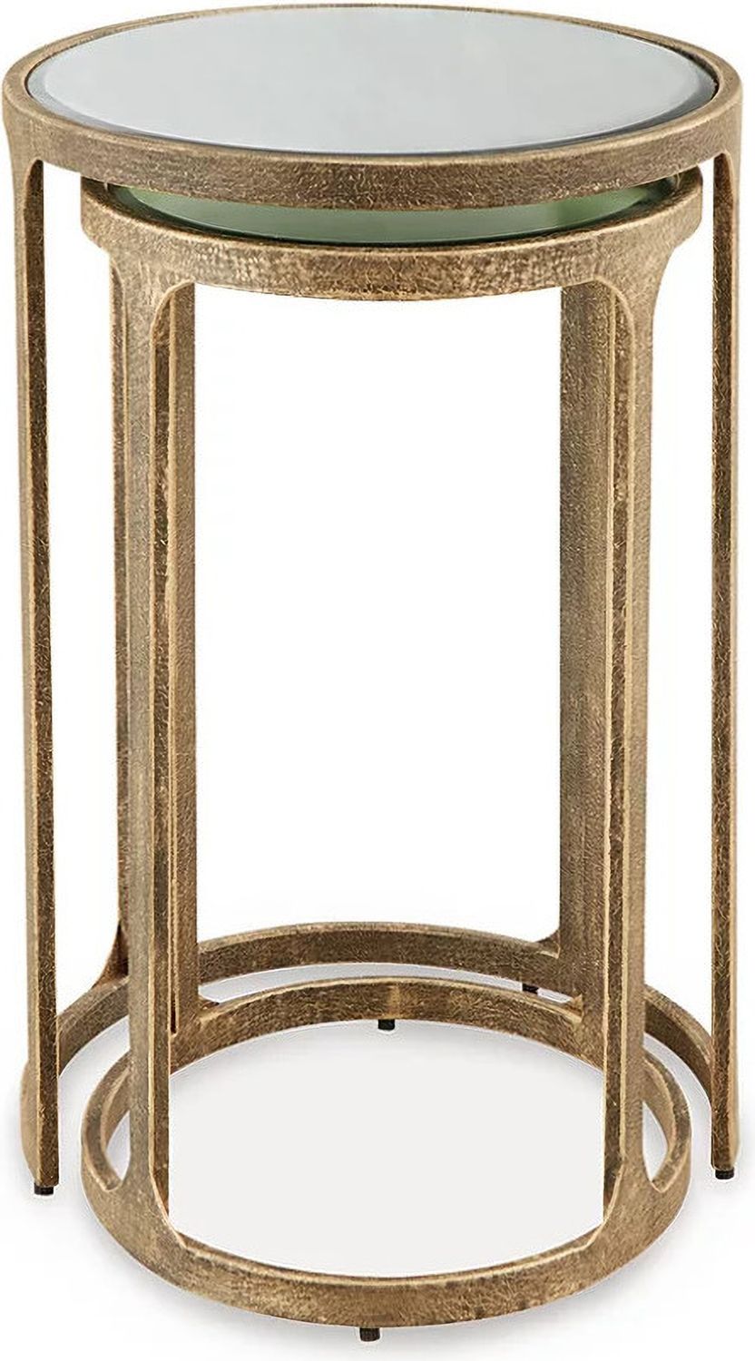 Irmaleigh Accent Table Set of 2 In Antique Black A4000624