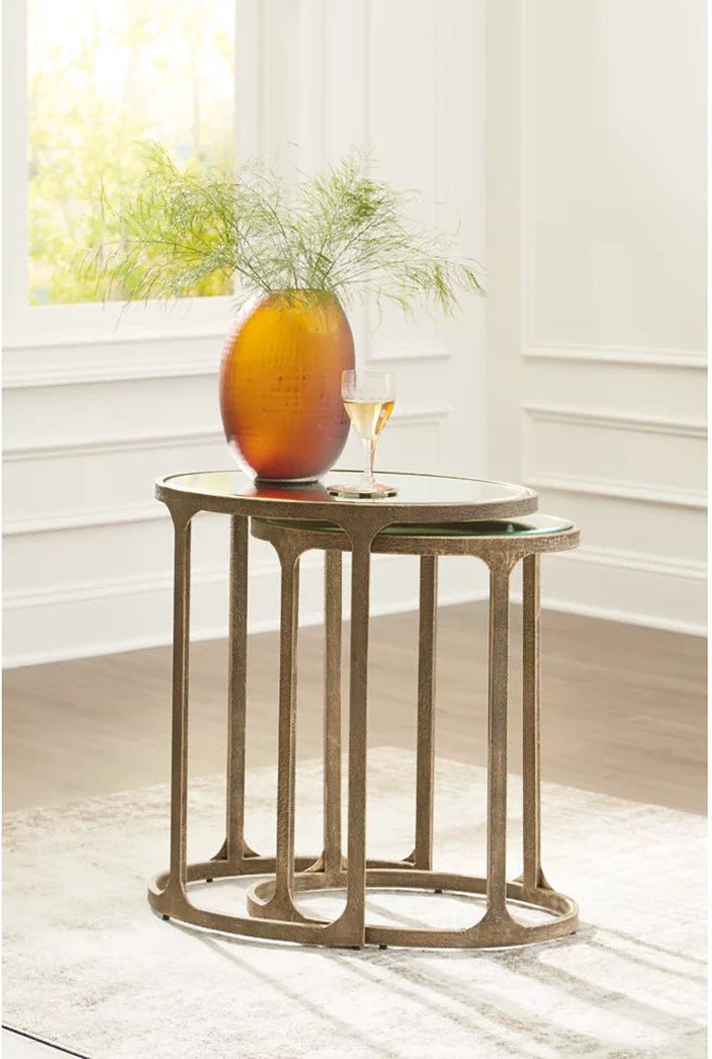Irmaleigh Accent Table Set of 2 In Antique Black A4000624