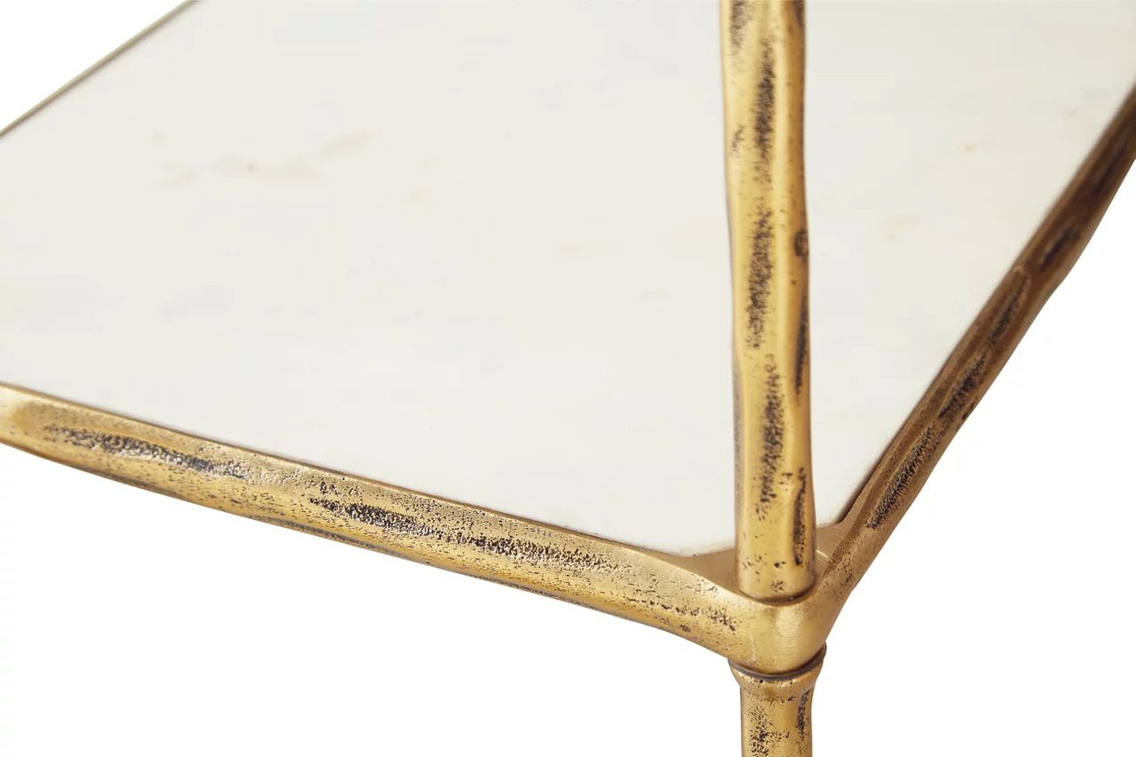 Plattfield Bar Cart In Antique Gold A4000625