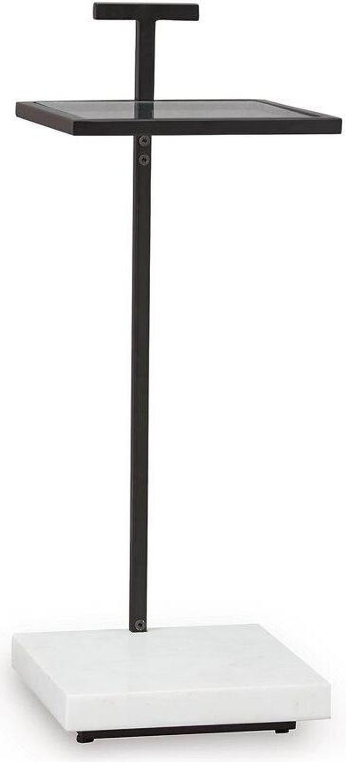 Mannill Accent Table In Black and White A4000630
