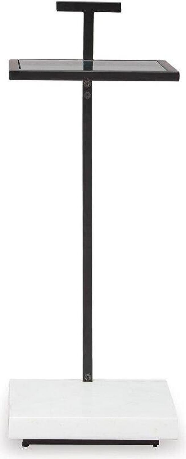 Mannill Accent Table In Black and White A4000630