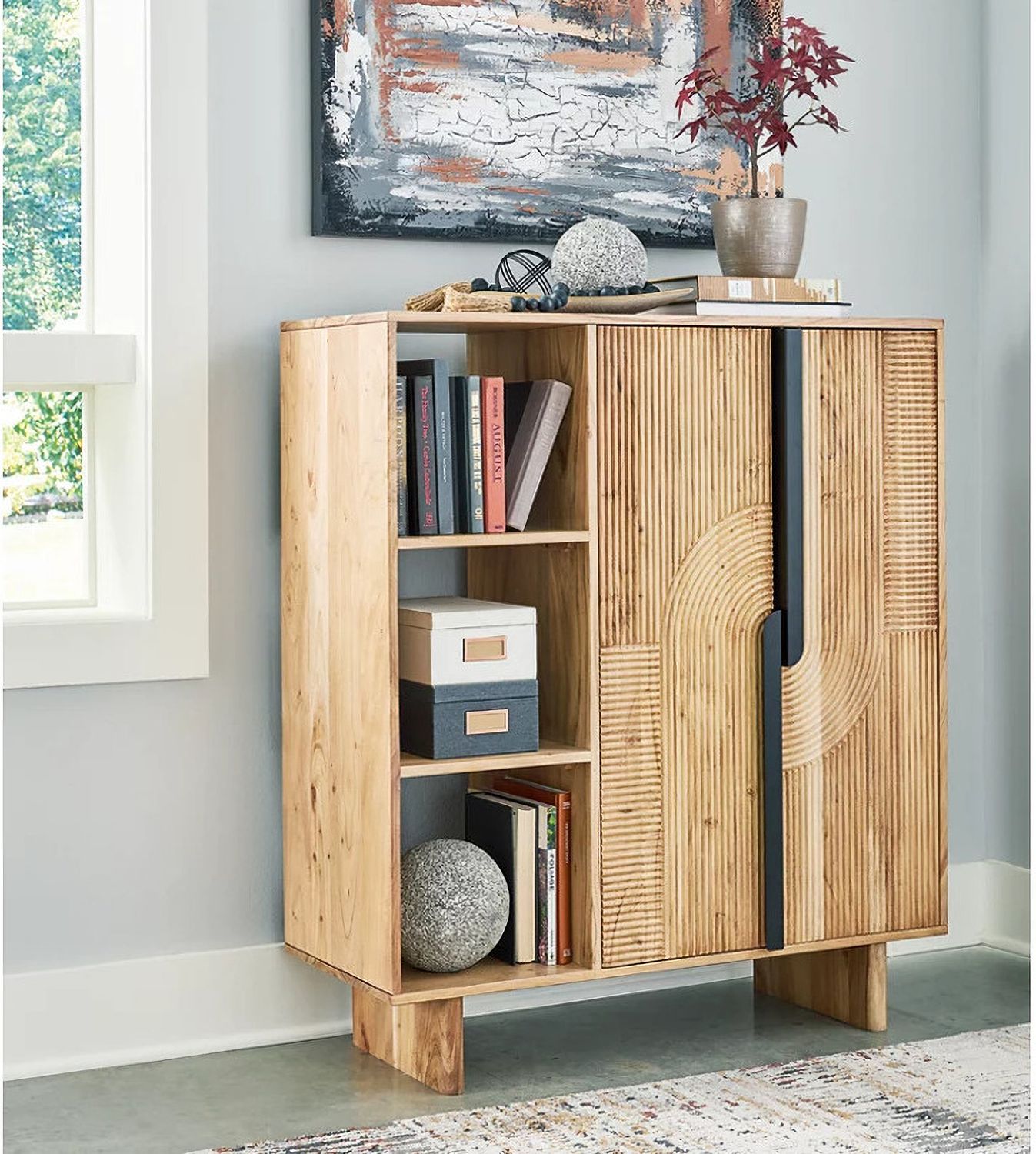 Kierwell Accent Cabinet In Natural A4000653