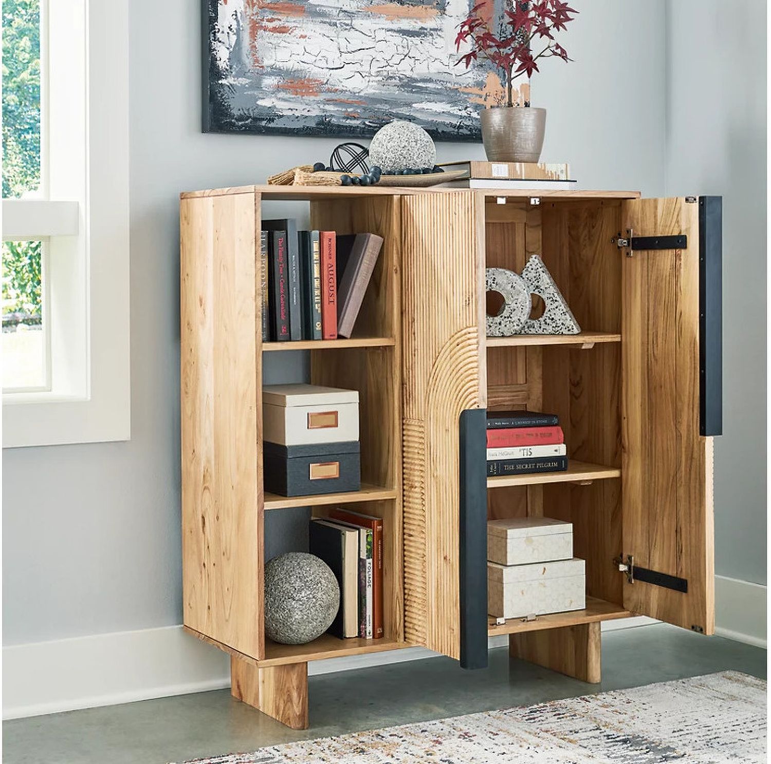 Kierwell Accent Cabinet In Natural A4000653