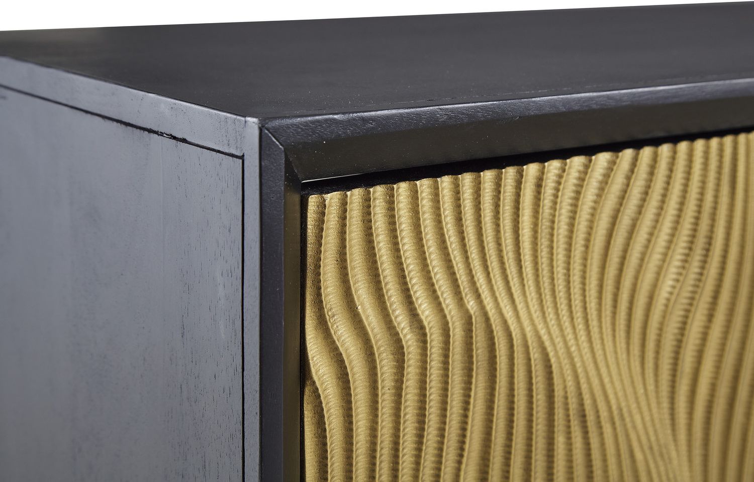 Tayner Accent Cabinet In Black and Gold A4000654