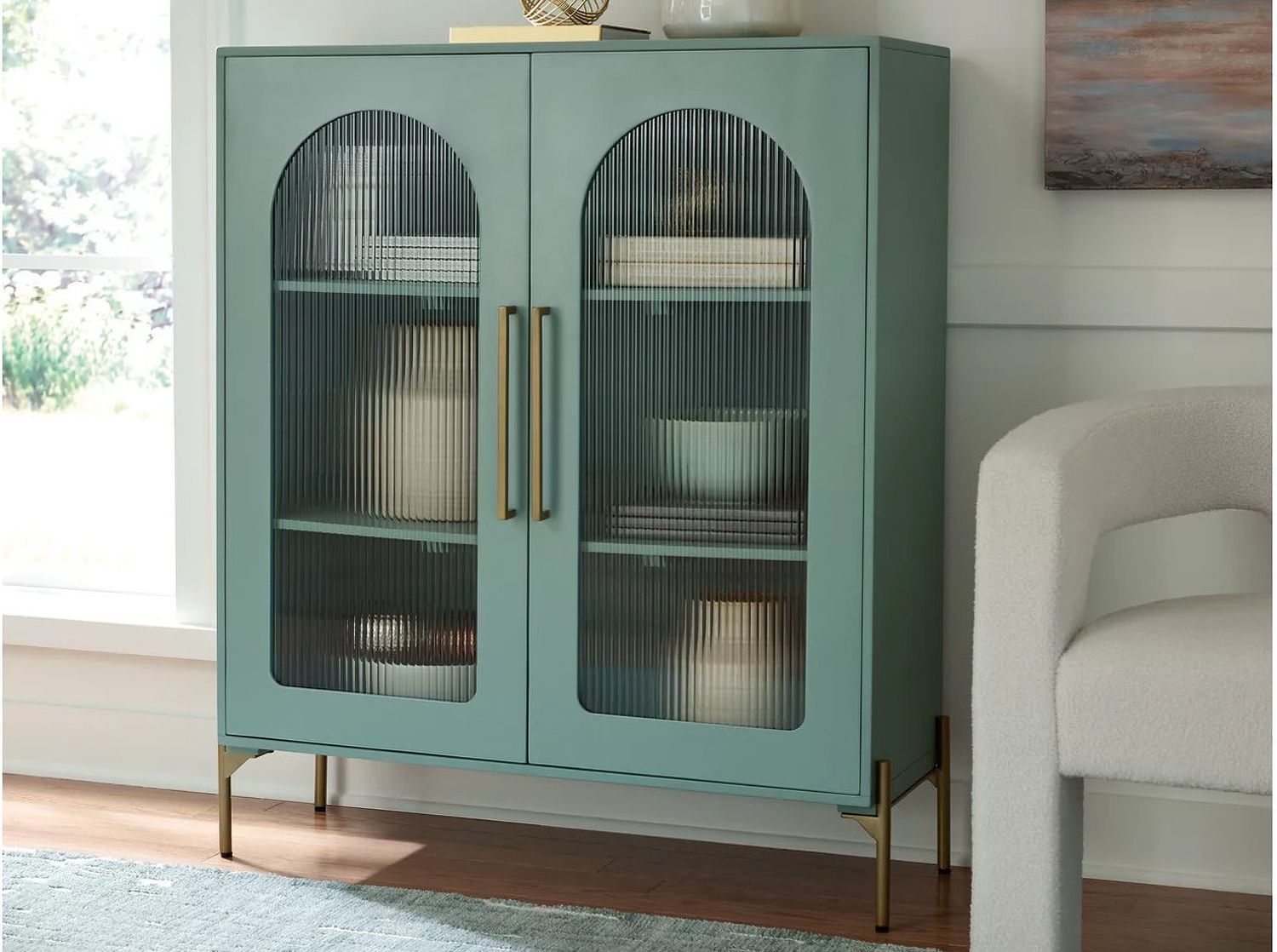Adwen Accent Cabinet In Light Green A4000665