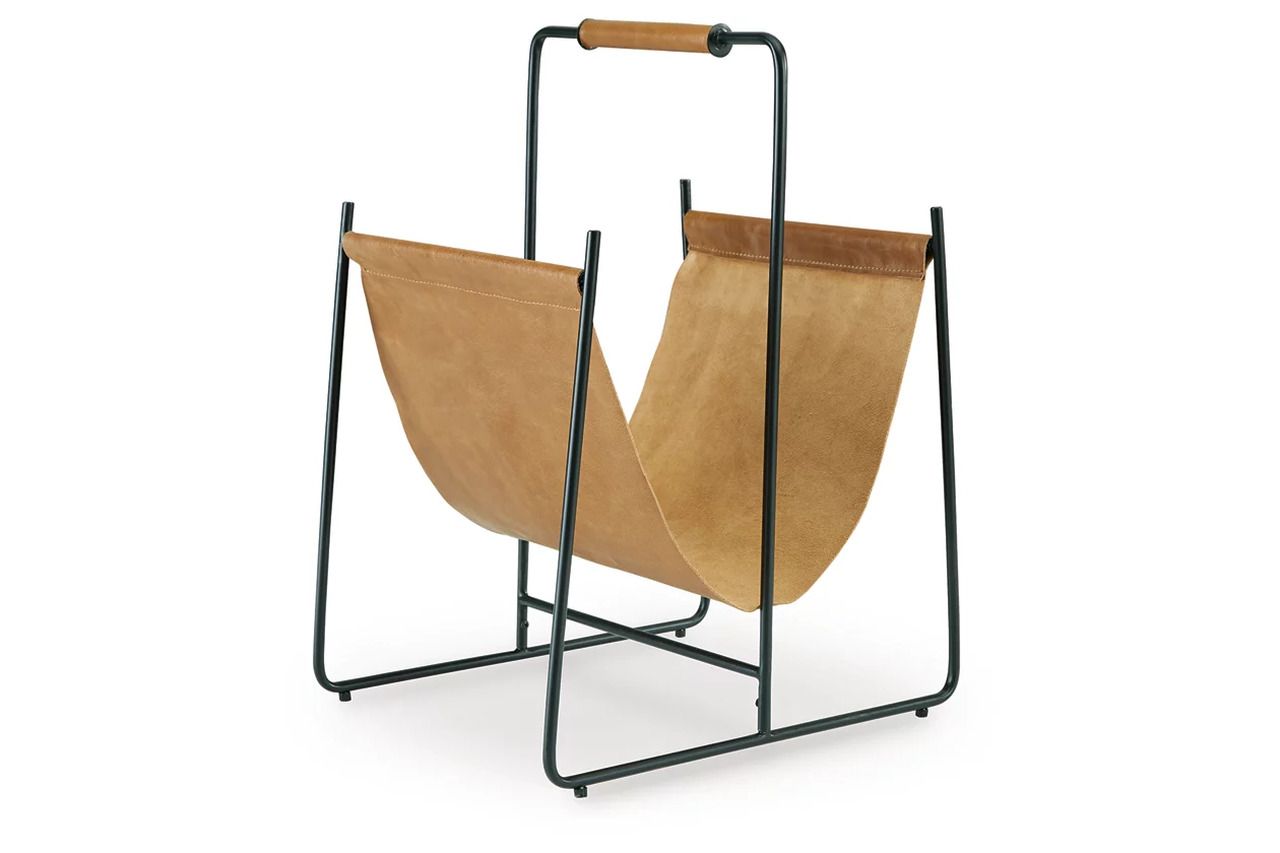 Faronworth Magazine Rack In Brown/Black A4000668