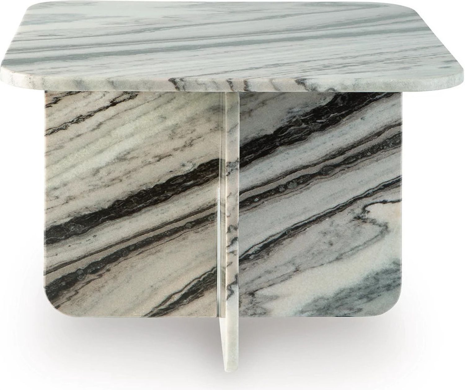 Baretton Accent Coffee Table In Black/White/Taupe A4000670