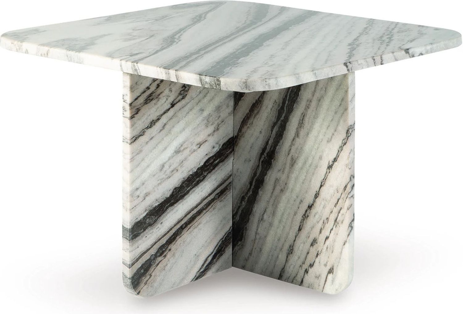 Baretton Accent Coffee Table In Black/White/Taupe A4000670