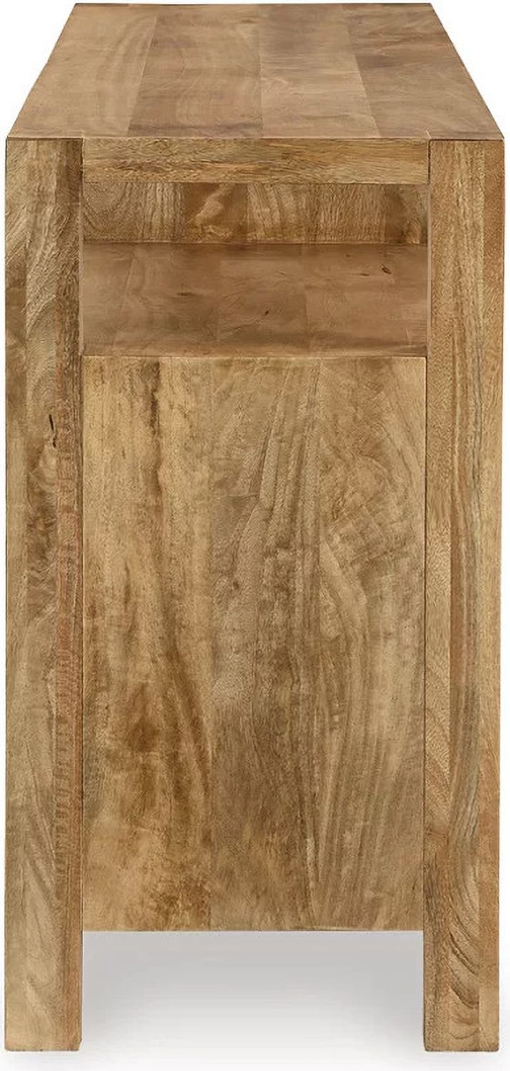 Hudwick Accent Cabinet In Natural Brown A4000672