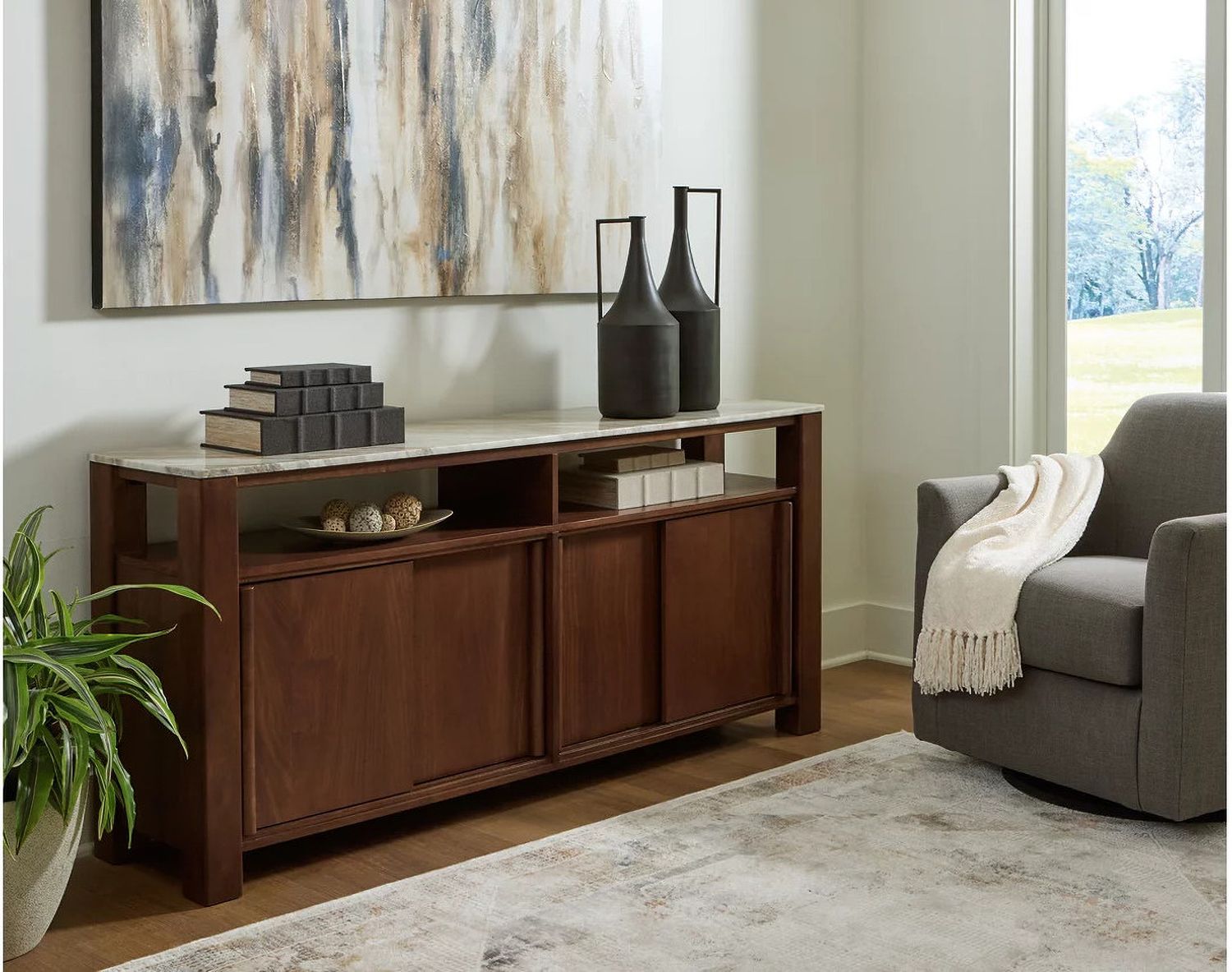 Tobinville Accent Cabinet In Dark Brown A4000673