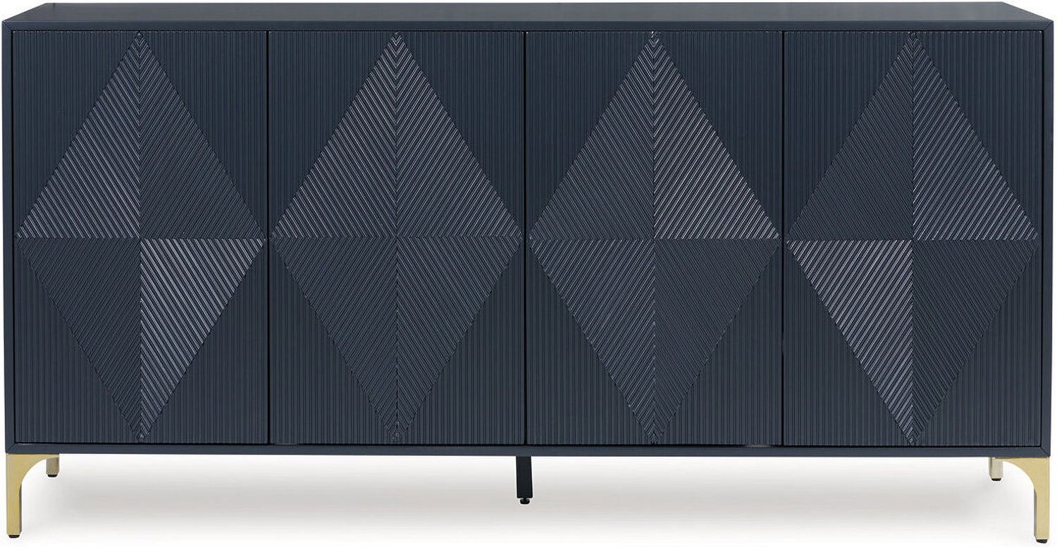 Loirwick Accent Cabinet In Dark Blue A4000677