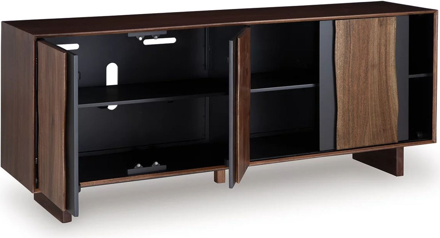 Welby Accent Cabinet In Brown/Charcoal A4000679