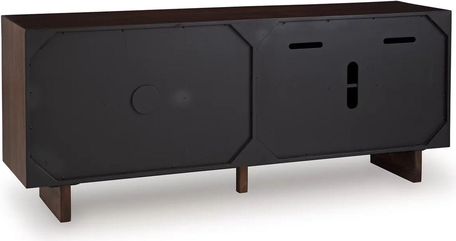 Welby Accent Cabinet In Brown/Charcoal A4000679