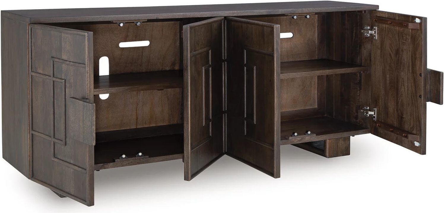 Cato Accent Cabinet In Dark Brown A4000682