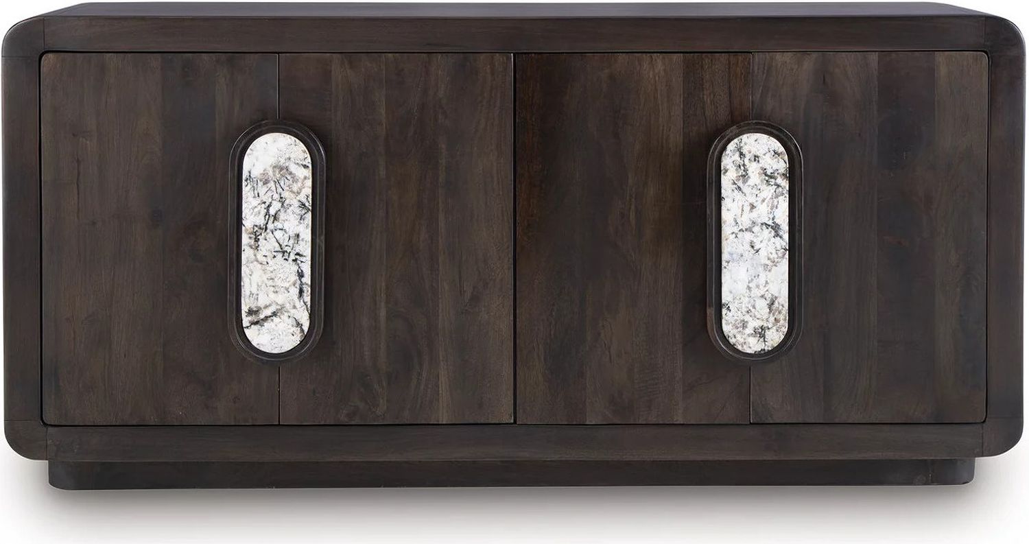 Elliston Accent Cabinet In Espresso Brown A4000683