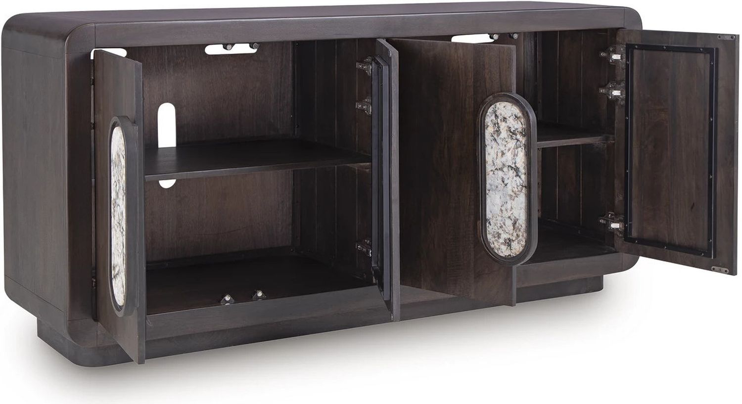 Elliston Accent Cabinet In Espresso Brown A4000683