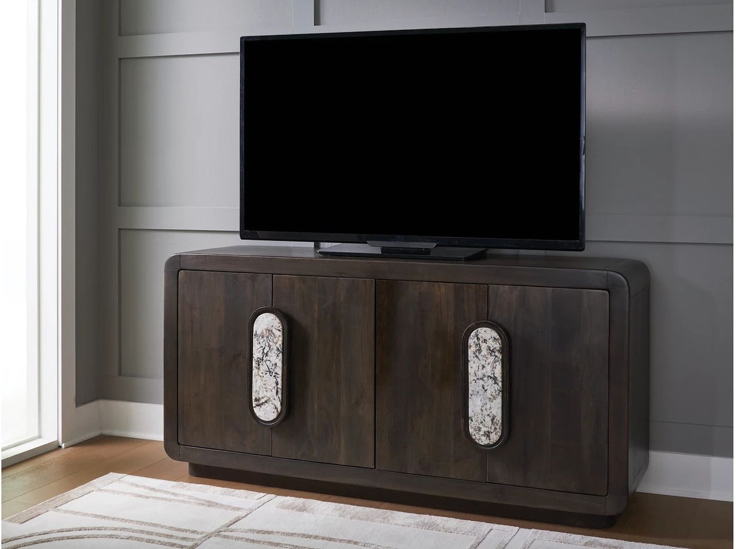 Elliston Accent Cabinet In Espresso Brown A4000683