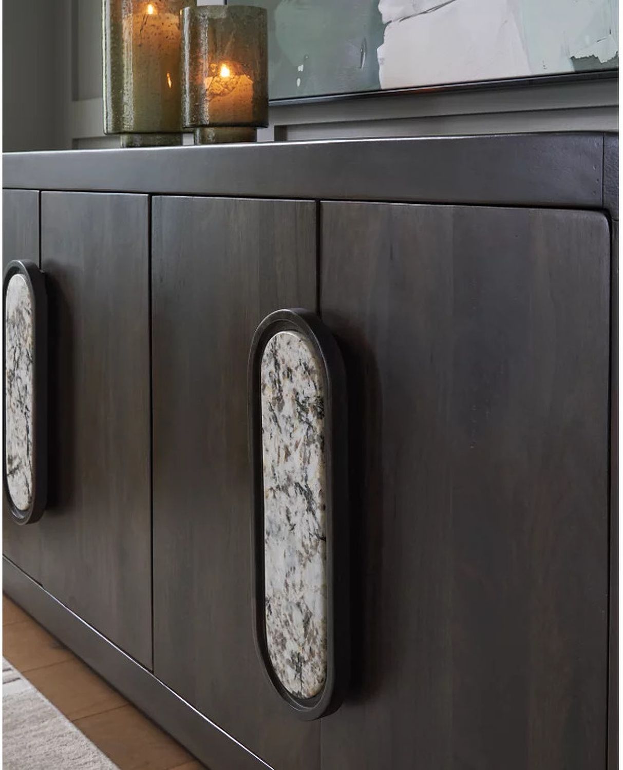 Elliston Accent Cabinet In Espresso Brown A4000683