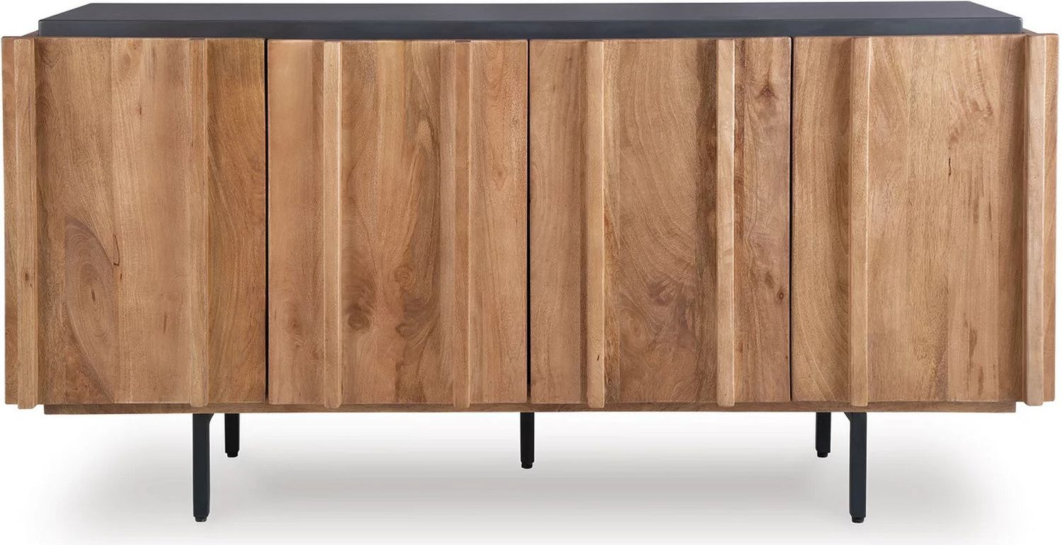 Quintavious Accent Cabinet In Brown and Charcoal A4000685
