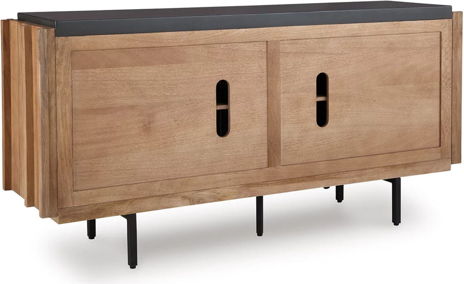 Quintavious Accent Cabinet In Brown and Charcoal A4000685
