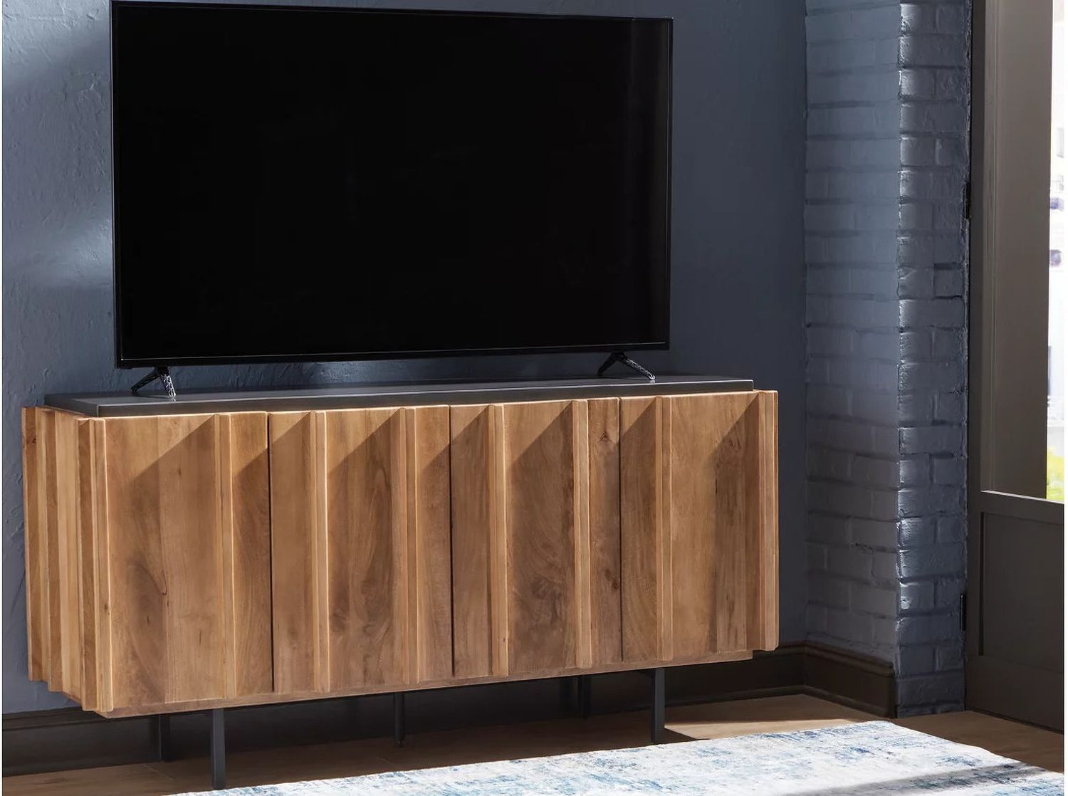 Quintavious Accent Cabinet In Brown and Charcoal A4000685