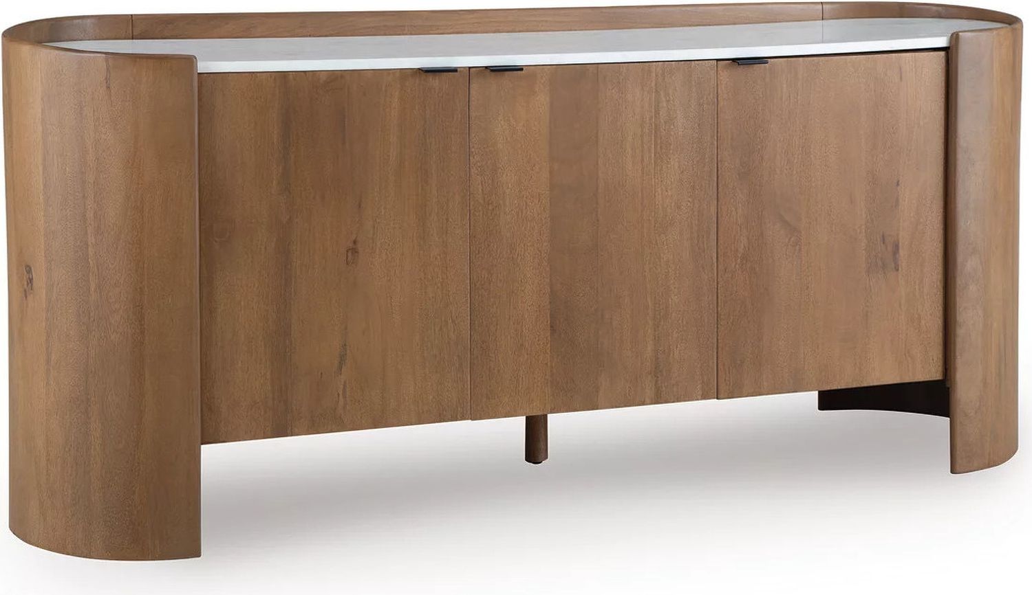 Fitzroy Accent Cabinet In White and Brown A4000688