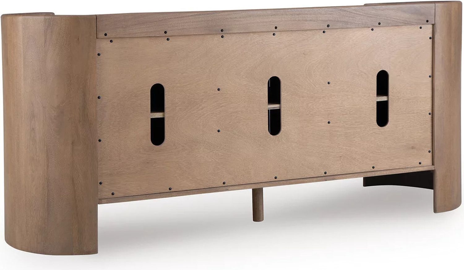 Fitzroy Accent Cabinet In White and Brown A4000688