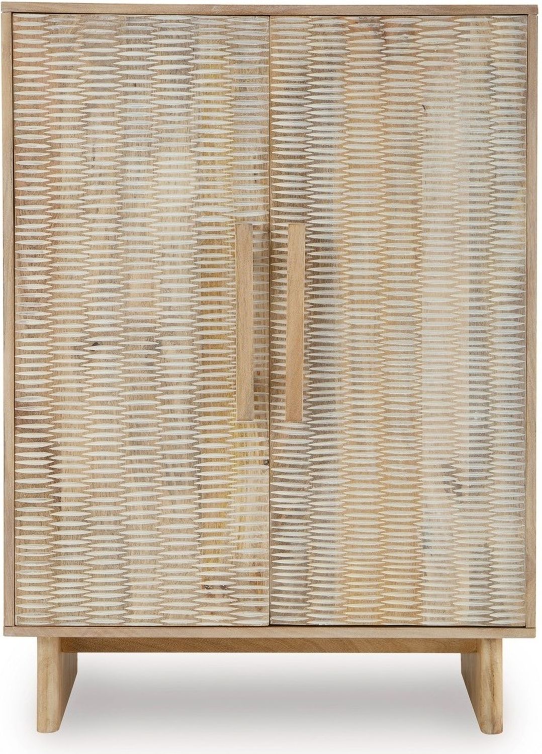Dallinbury Accent Cabinet In Whitewash and Natural A4000696