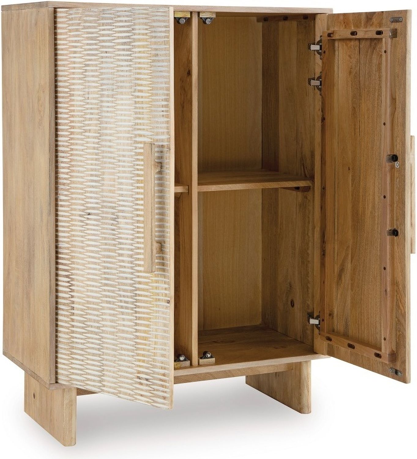Dallinbury Accent Cabinet In Whitewash and Natural A4000696