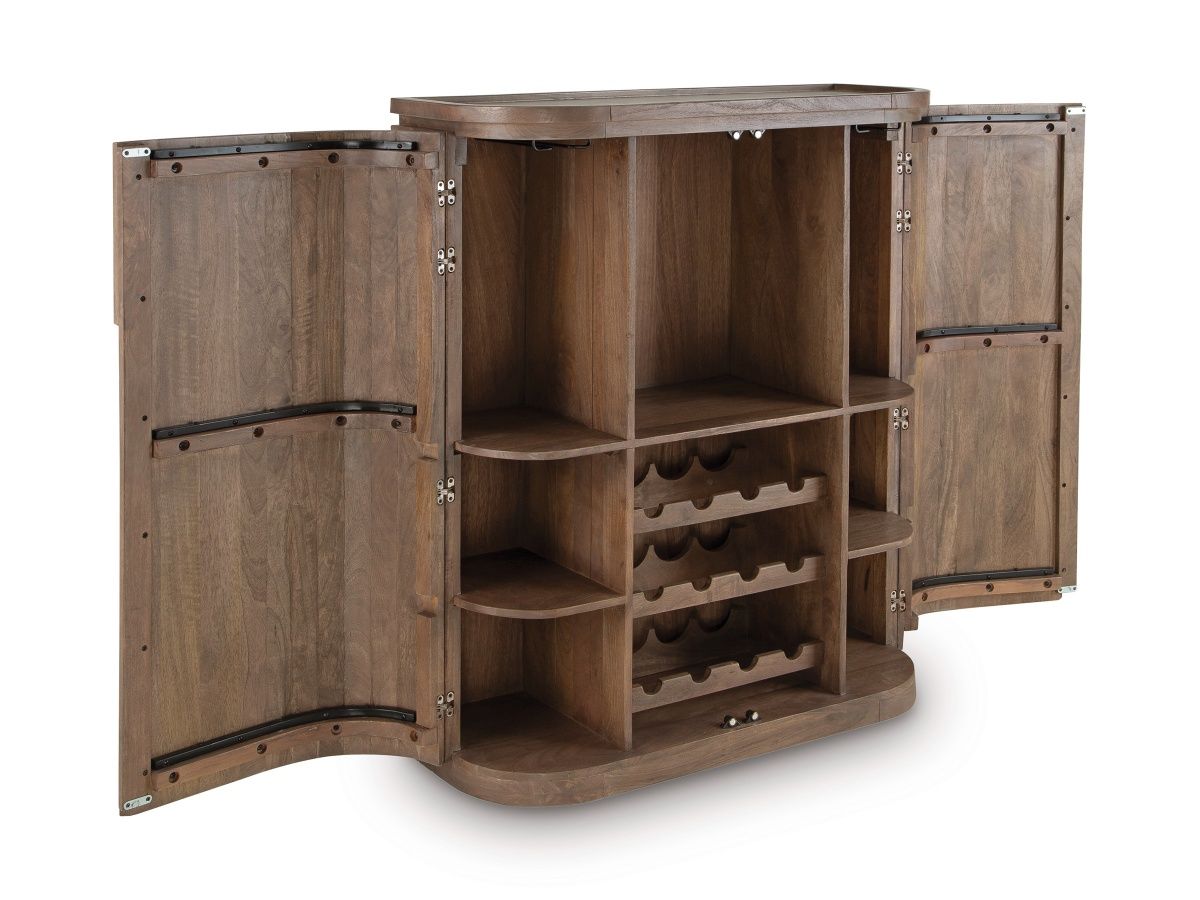 Landermont Bar Cabinet In Medium Brown A4000697