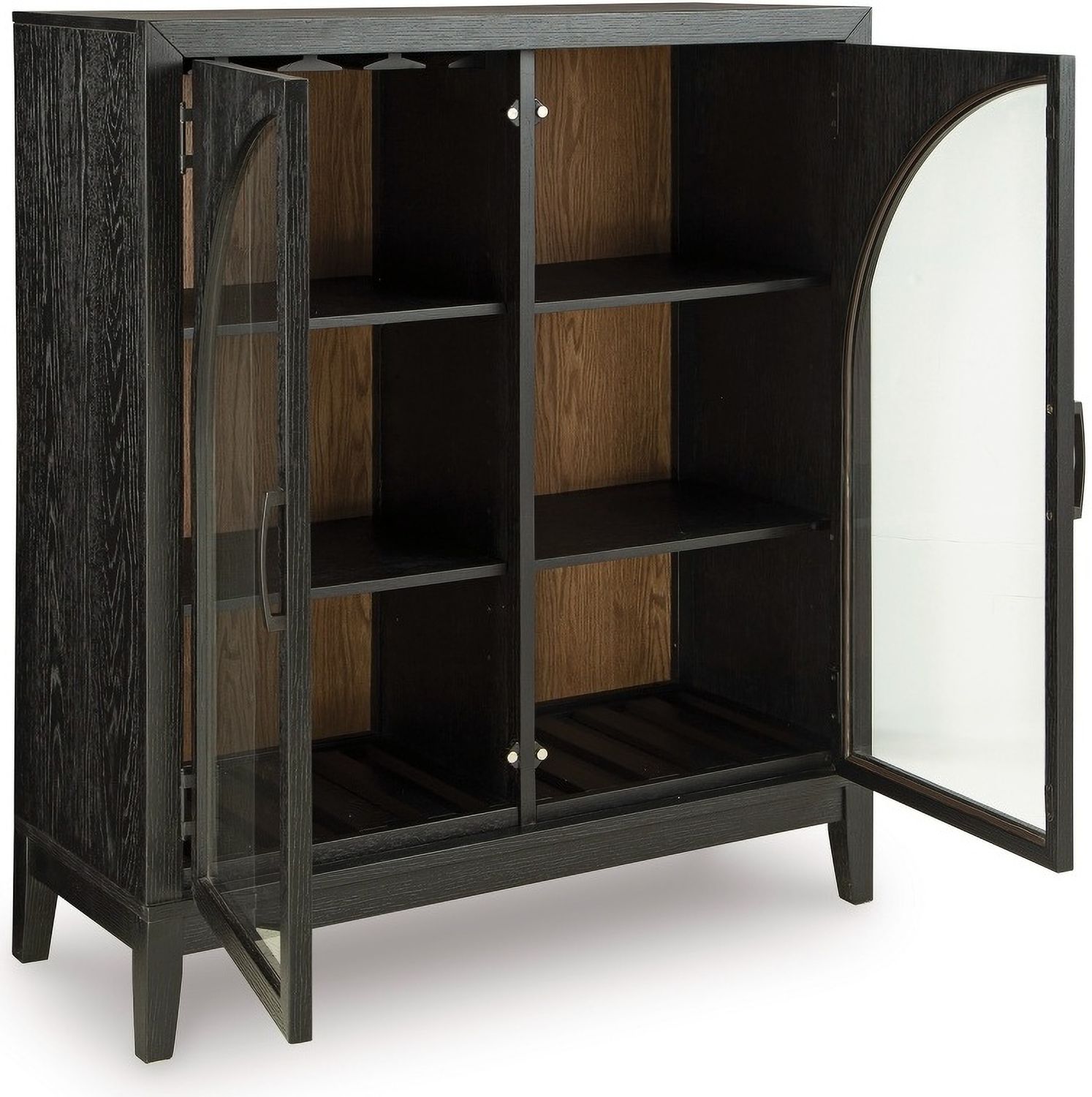 Armenleigh Accent Cabinet In Black and Brown A4000702