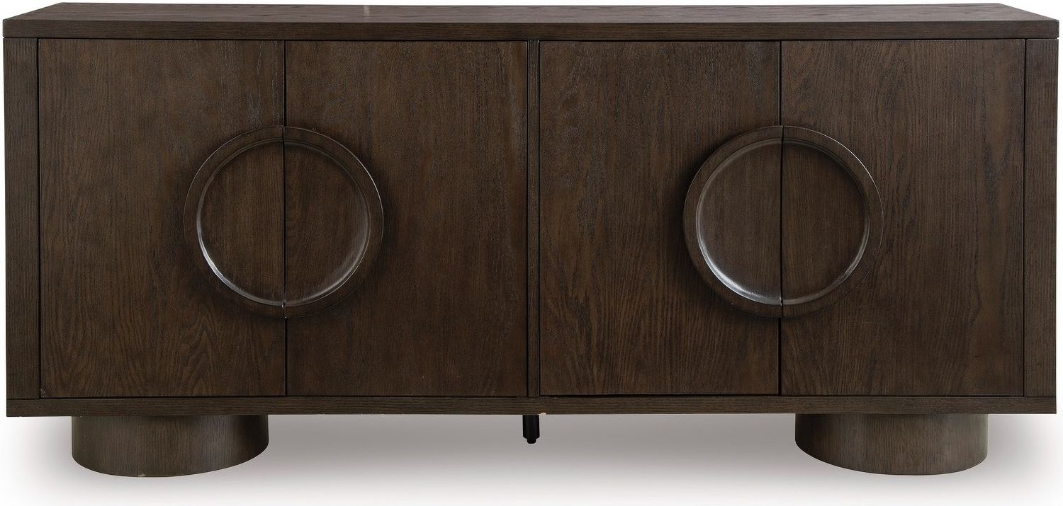 Veeda Accent Cabinet In Dark Brown A4000703