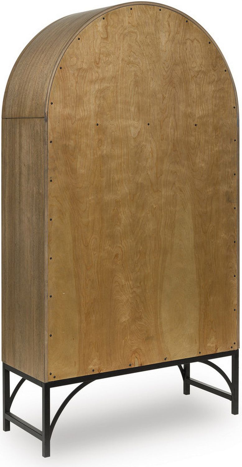 Gwenwich Accent Cabinet In Natural and Black A4000704