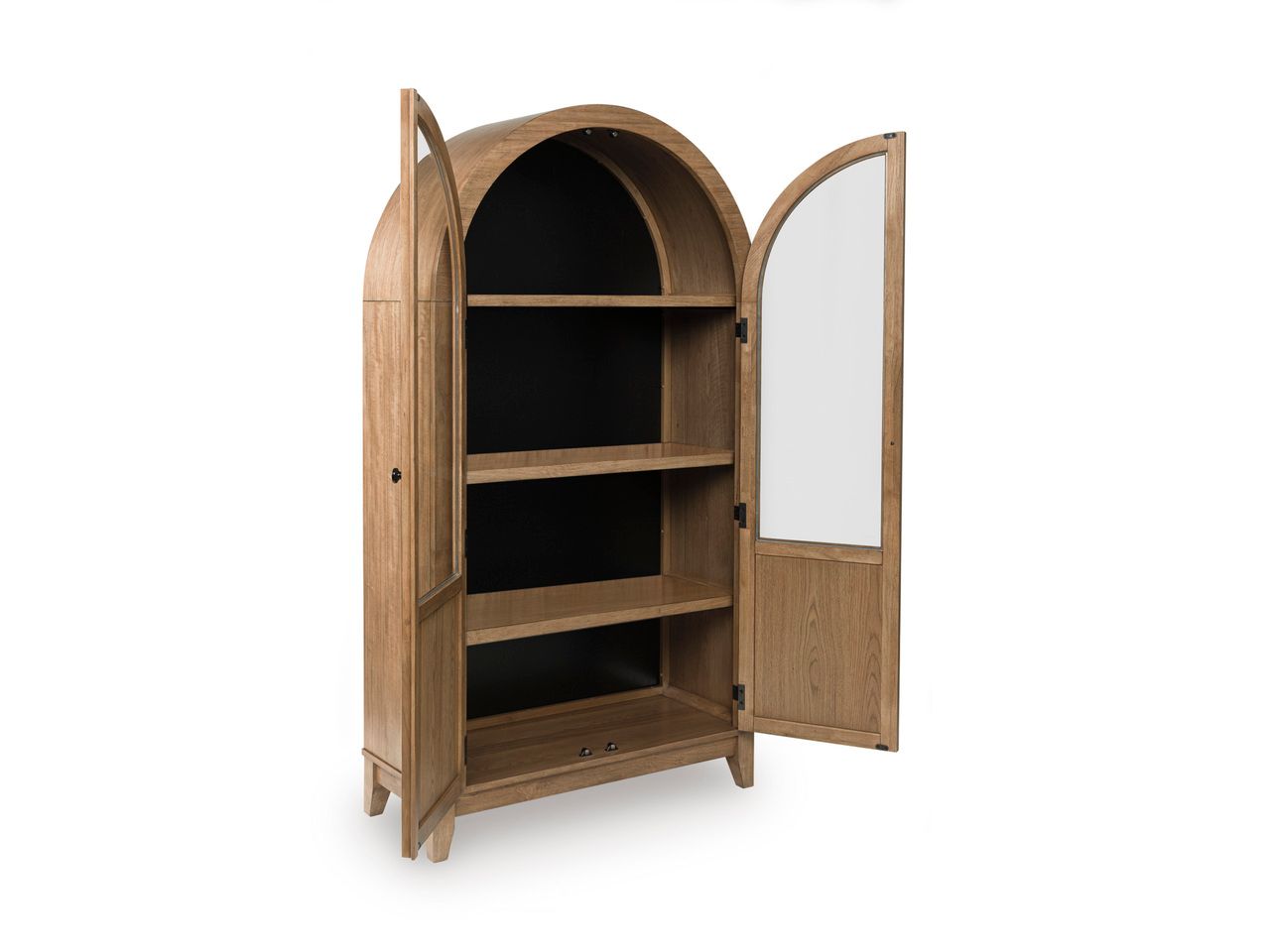 Dagandale Accent Cabinet In Natural and Black A4000705