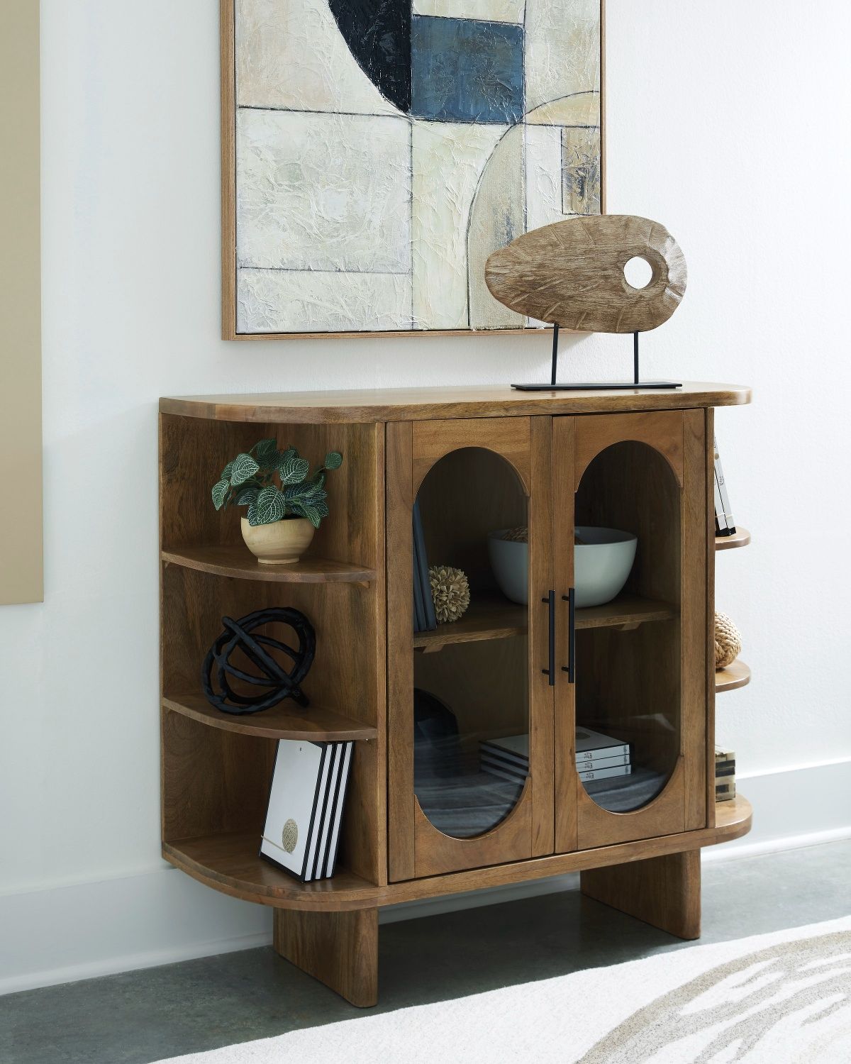 Niall Accent Cabinet In Light Brown A4000707