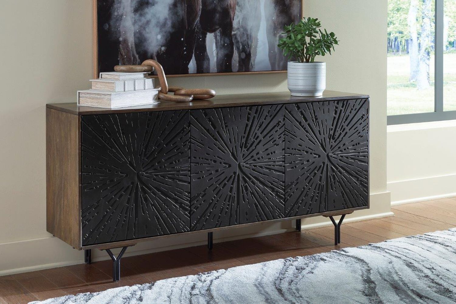 Lavinmont Accent Cabinet In Multi Brown A4000710