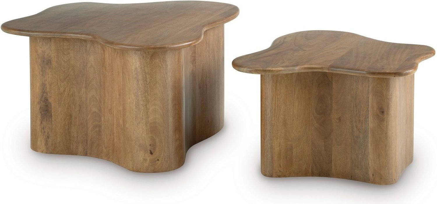 Abeford Accent Coffee Table Set of 2 In Brown A4000711