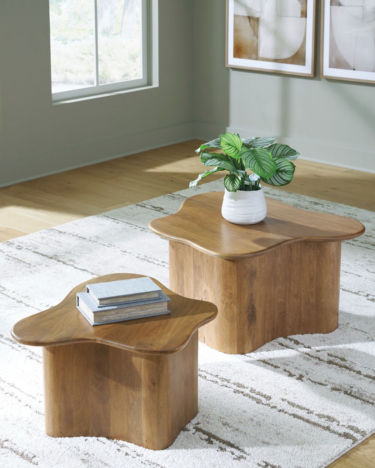 Abeford Accent Coffee Table Set of 2 In Brown A4000711