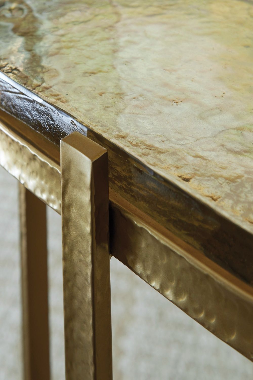 Porterville Accent Table In Gold A4000716