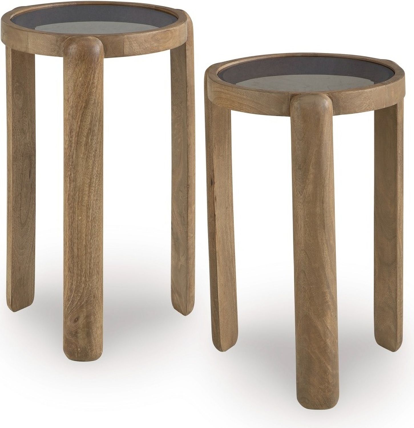 Jossor Accent Table Set of 2 In Light Brown A4000726