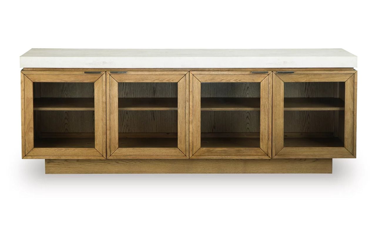 Adanworth Accent Cabinet In Light Brown and Gray A4000731